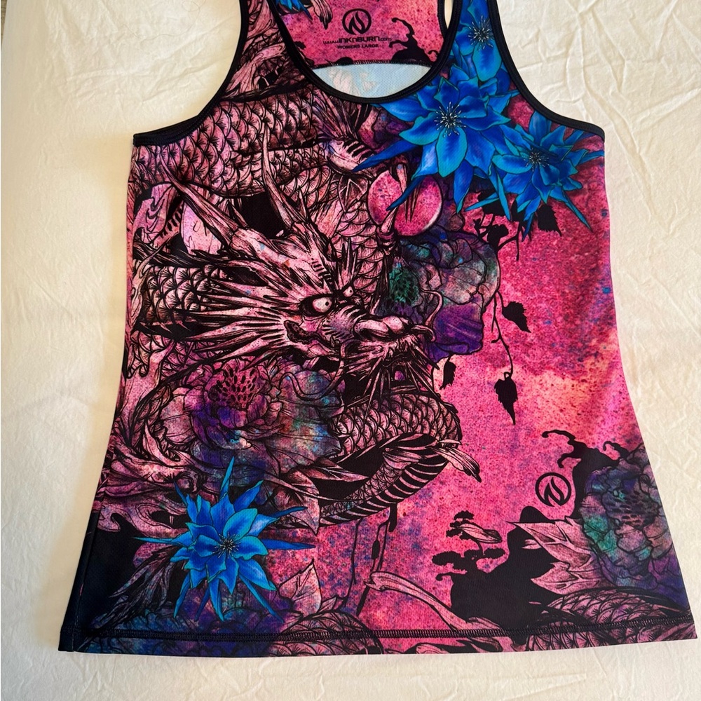 SOLD - InknBurn Women’s Pink Ryu Tank - Large